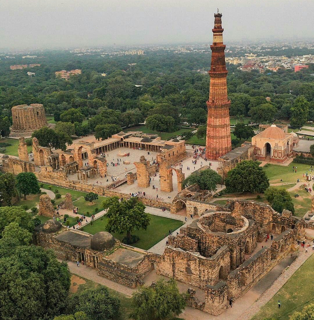 Qutub Complex - Aerial view