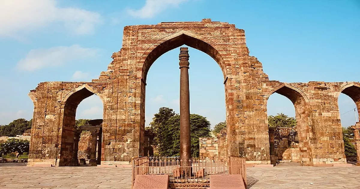 The Iron Pillar at the Qutub Minar Complex